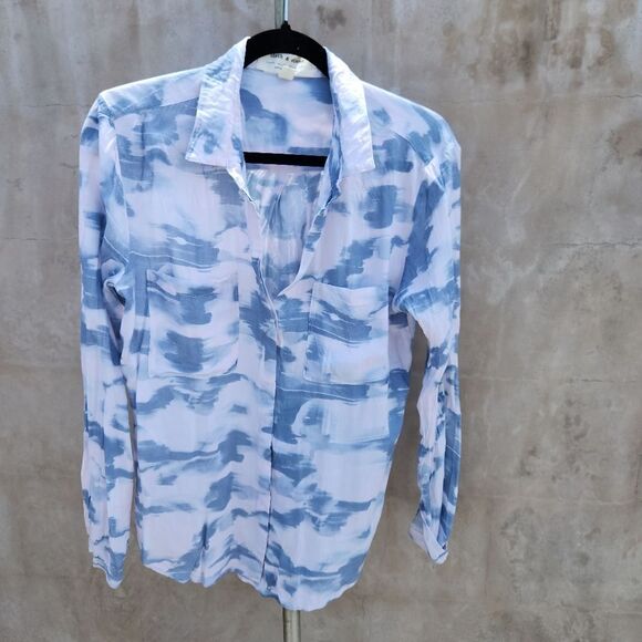 Anthropologie cloth&stone printed classic button down - Picture 2 of 10